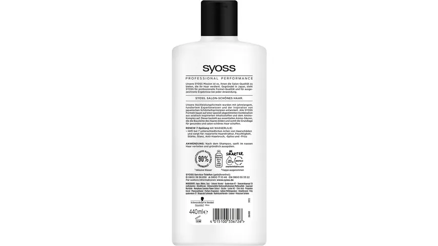 syoss Spülung Renew 7 440ml 440 ml
