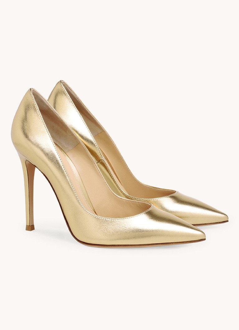 Gianvito Rossi Dekolt Gianvito 105 wykonany ze skóry