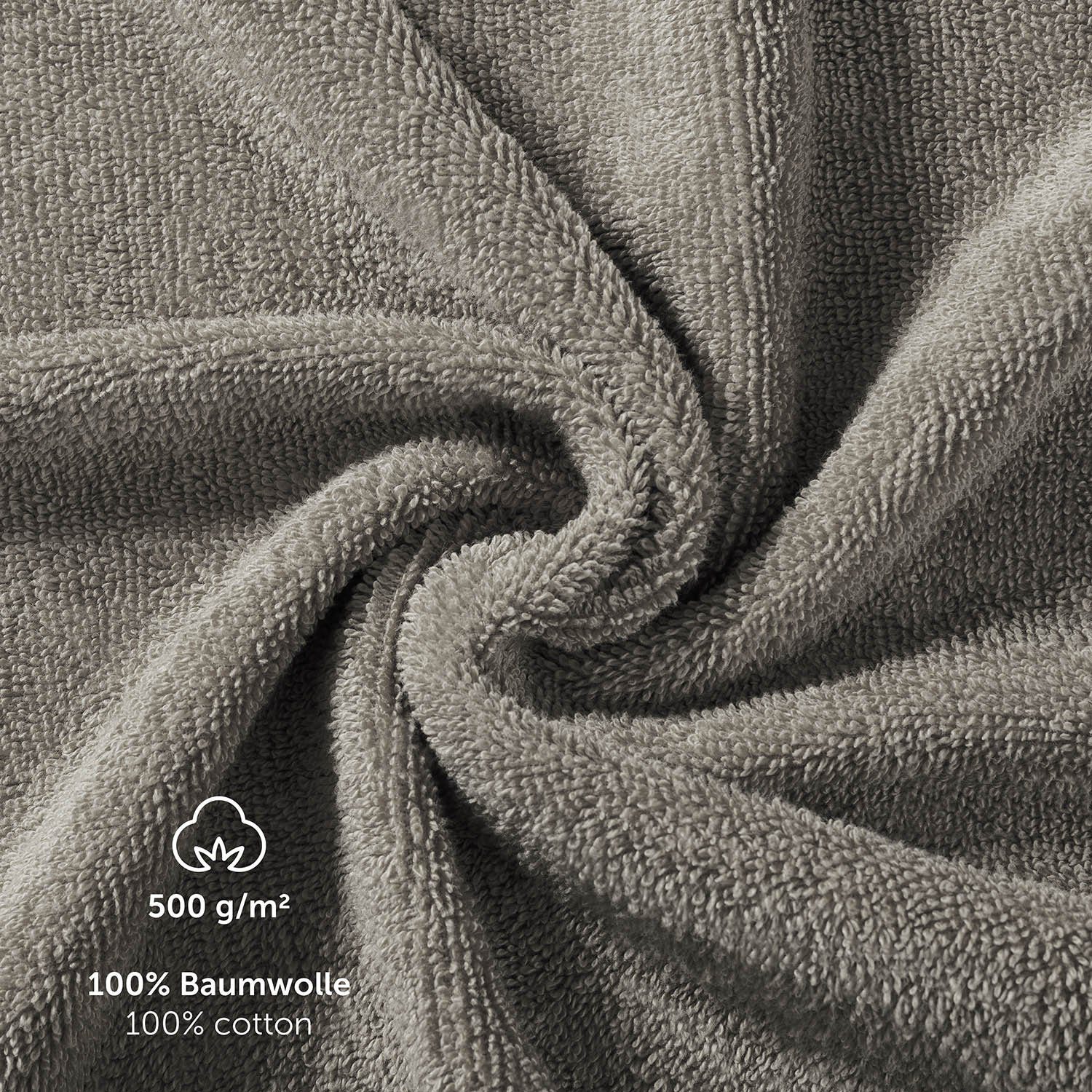 Blumtal Badetücher Premium weiche Frottier 2er Handtücher Set mit Aufhängschlaufen, Frottee (2-St), Baumwolle Oeko-TEX Zertifiziert, saugstark - Saunatuch, Strandhandtuch