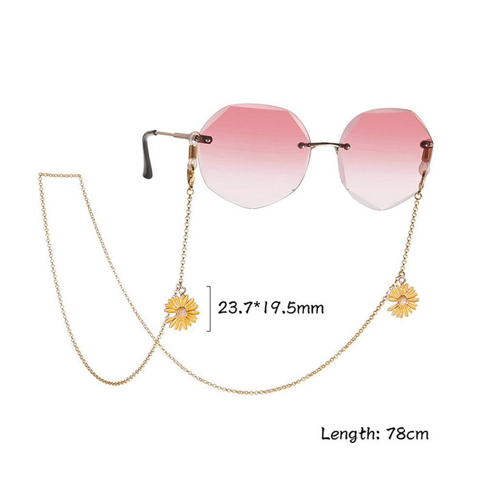 Tian Dee Brillenkette Sonnenblumen-Anhänger, Brillenkette, Maske, Lanyards, Brillenbänder