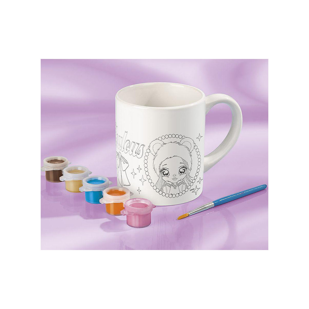 Na! Na! Na! Geschenkbox - Tasse zum Bemalen & Diamantbastelset & Sticker