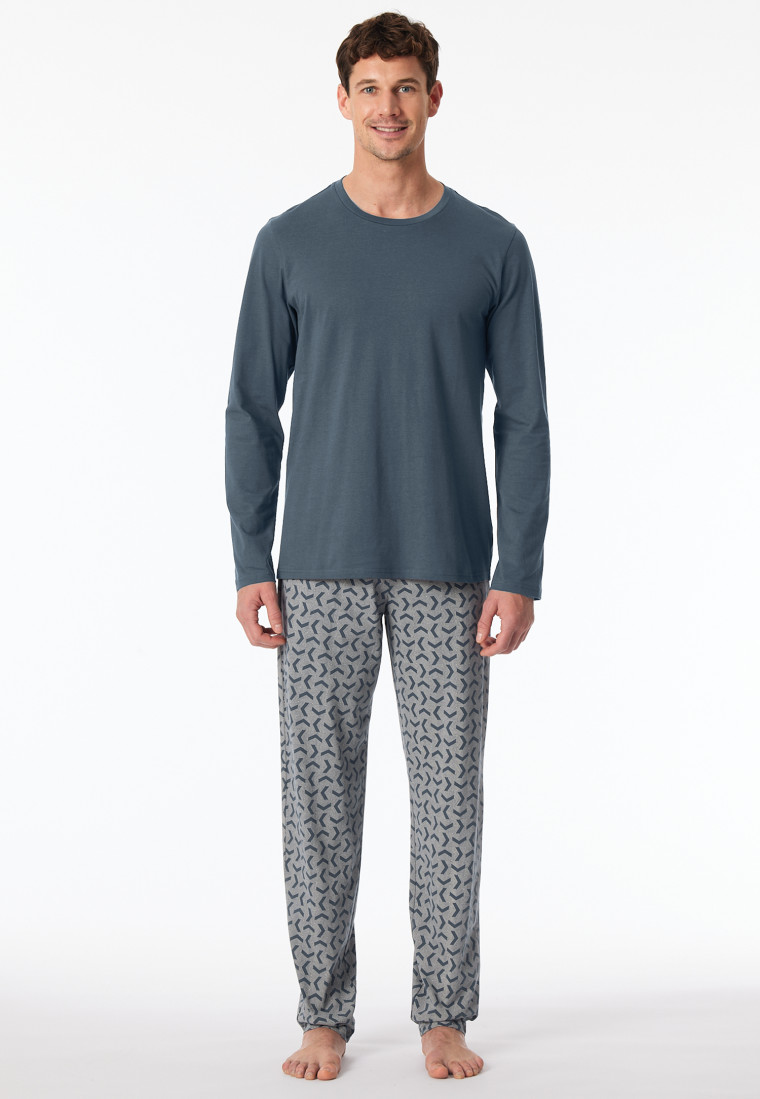 Schlafanzug lang jeansblau - Casual Essentials