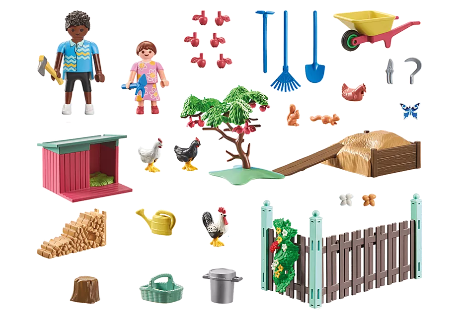 Kleine H&uuml;hnerfarm im Tiny Haus Garten