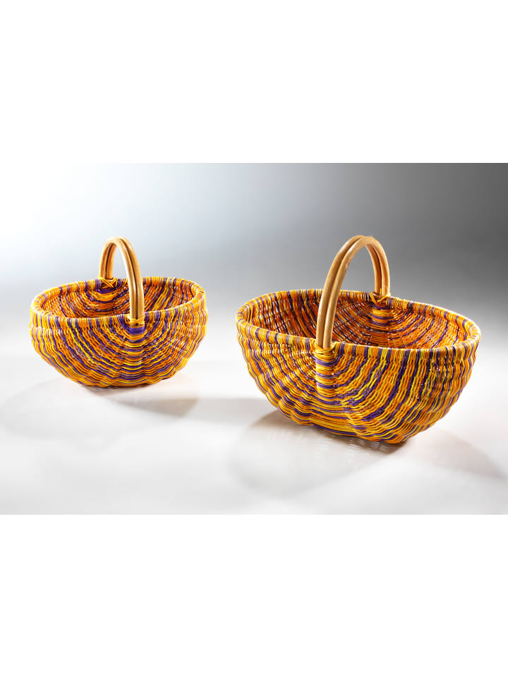 kobolo 2tlg. Set Einkaufskorb WICKSET2 OR in Bunt günstig kaufen onesize