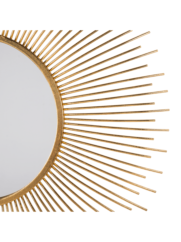 Beliani Dekospiegel CILLY in Gold - (W) 80 x (H) 80 x (L) 3 cm günstig kaufen onesize