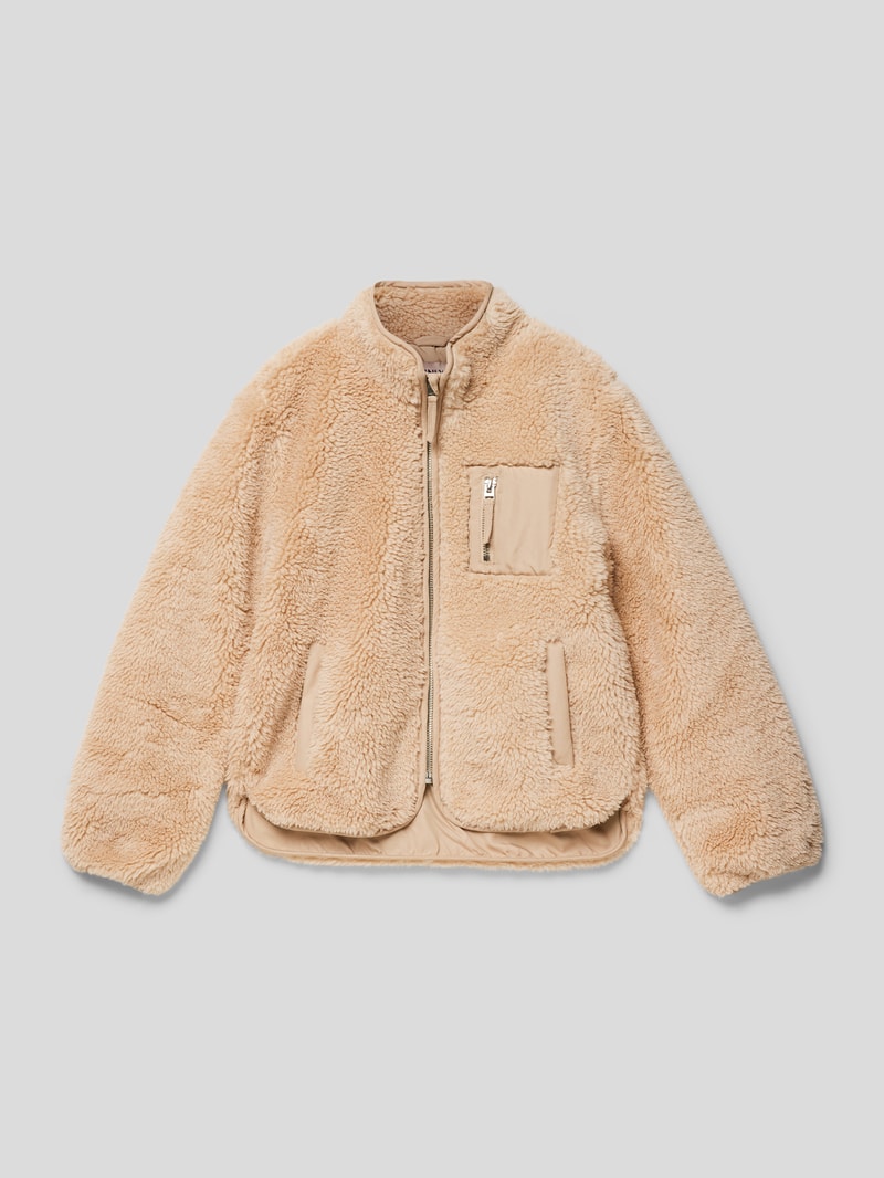 Jacke mit Teddyfell Modell 'SASCHA' in sand
