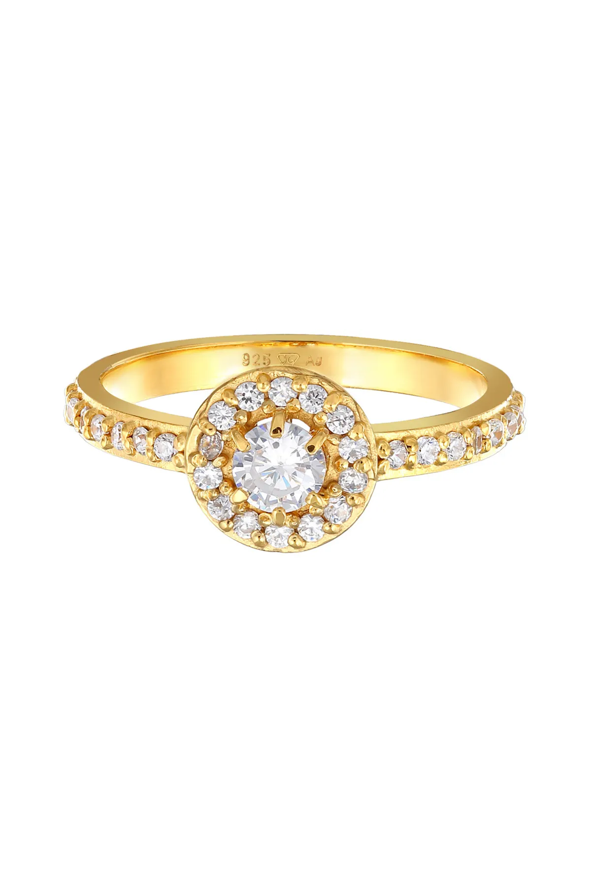 ELLI  Ring Zirkonia Klassik Verlobung 925 Silber