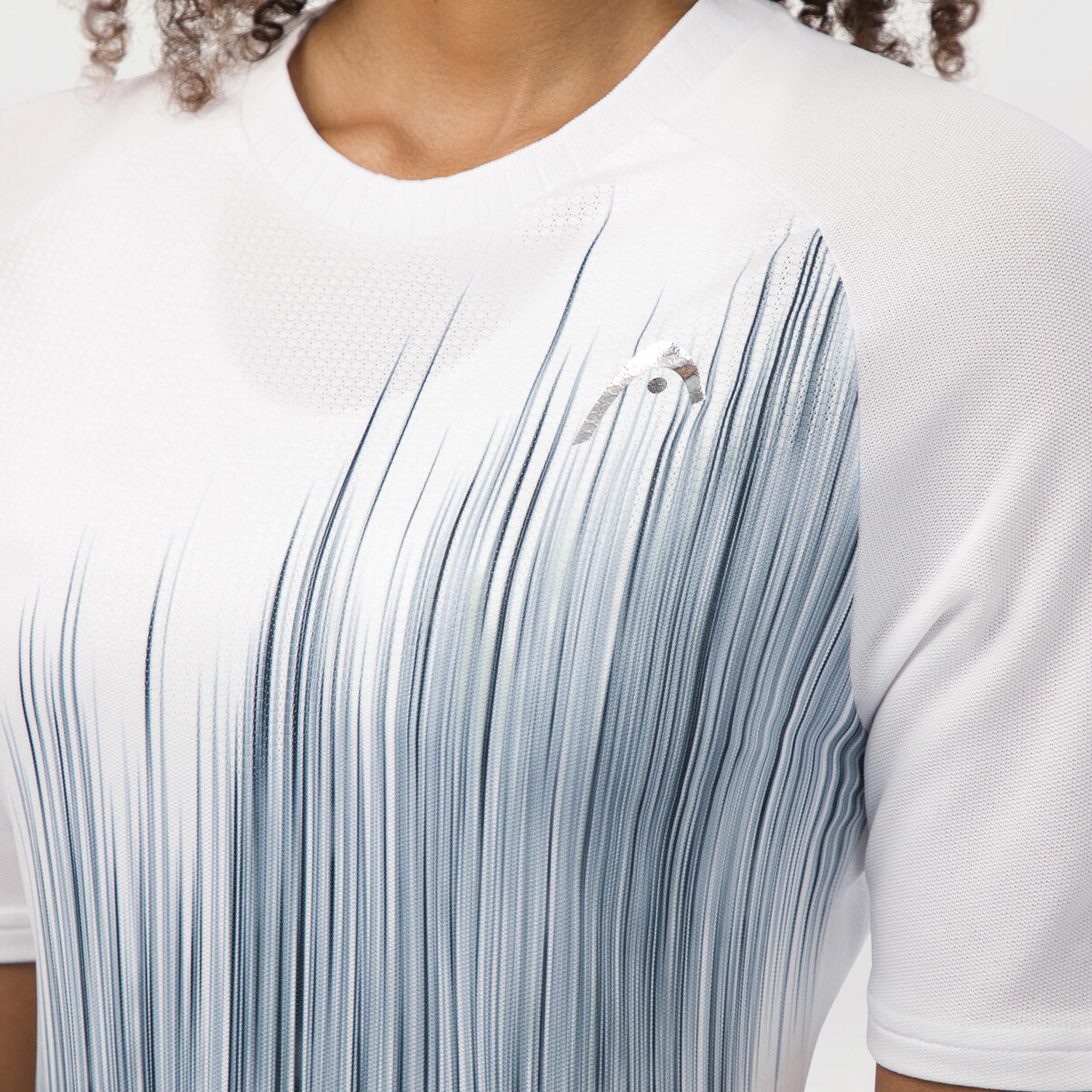 Performance T-Shirt Damen - Weiß, Dunkelblau