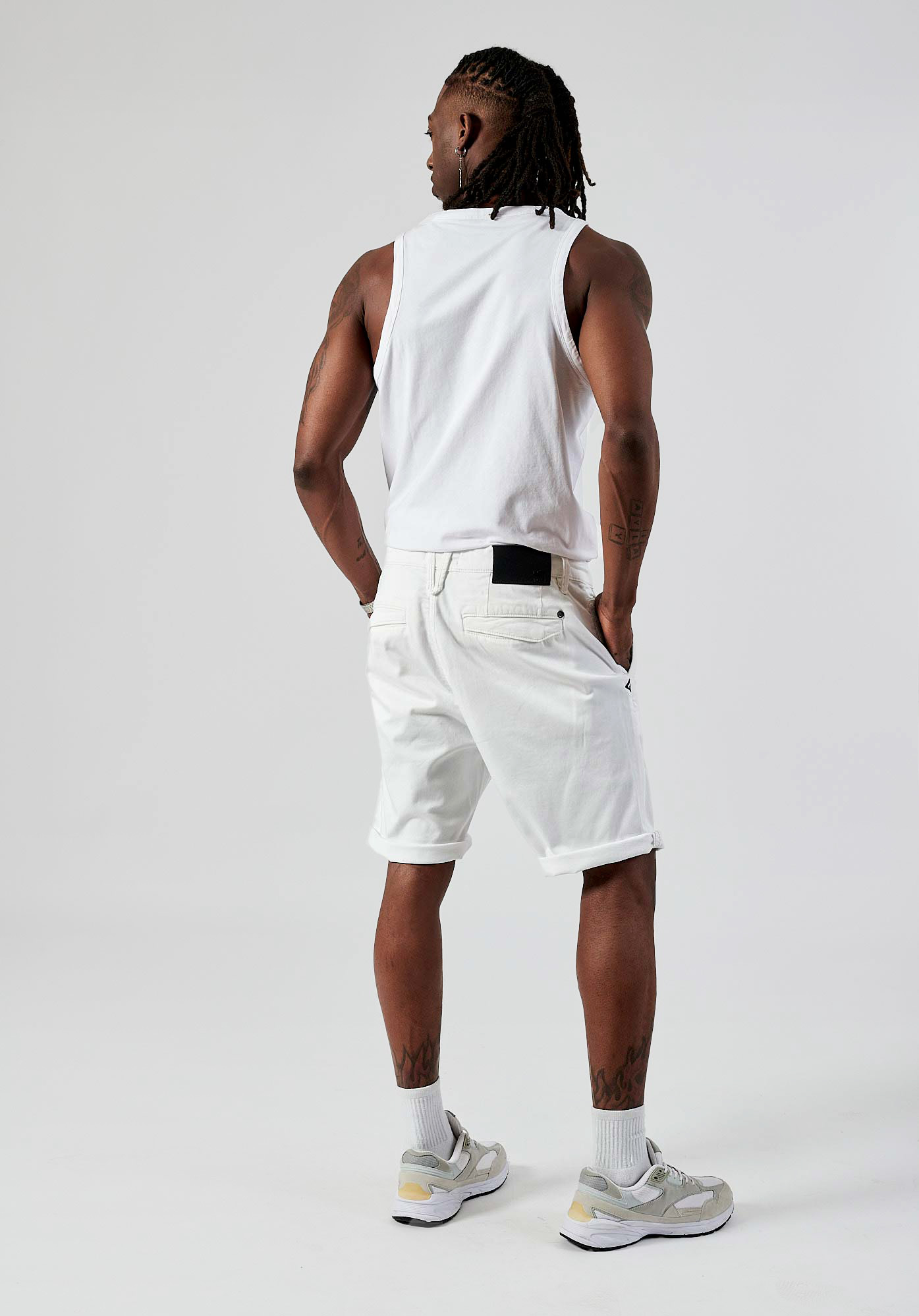 IRMIX  Bermuda blanc Homme