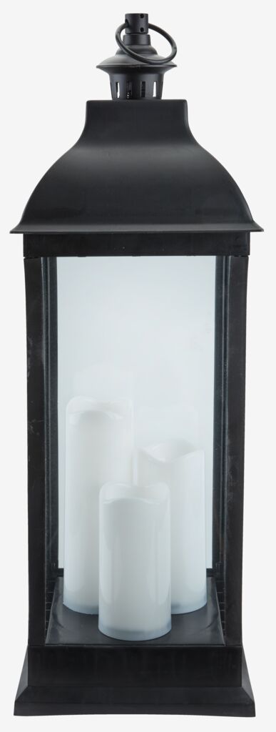 Lanterne ANKA ANKA L24xl24xH70cm avec LED noire