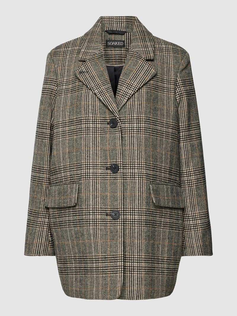 Blazer mit Tartan-Karo Modell 'Chicka' in beige