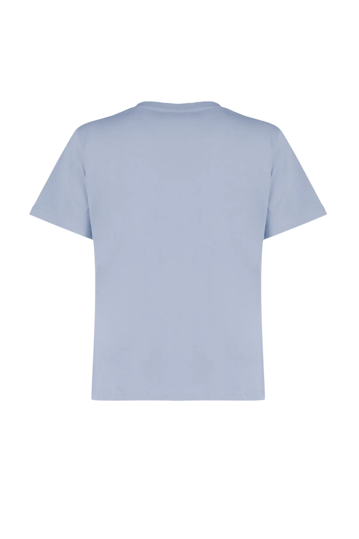 Trendyol Collection  Graues Basic-Strick-T-Shirt mit Rundhalsausschnitt aus 100 % Baumwolle TWOSS23TS00000
