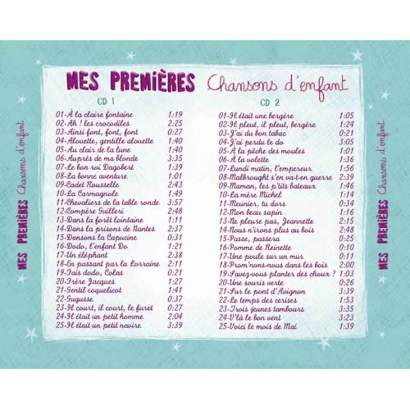 CD Mes premières chansons d'enfant