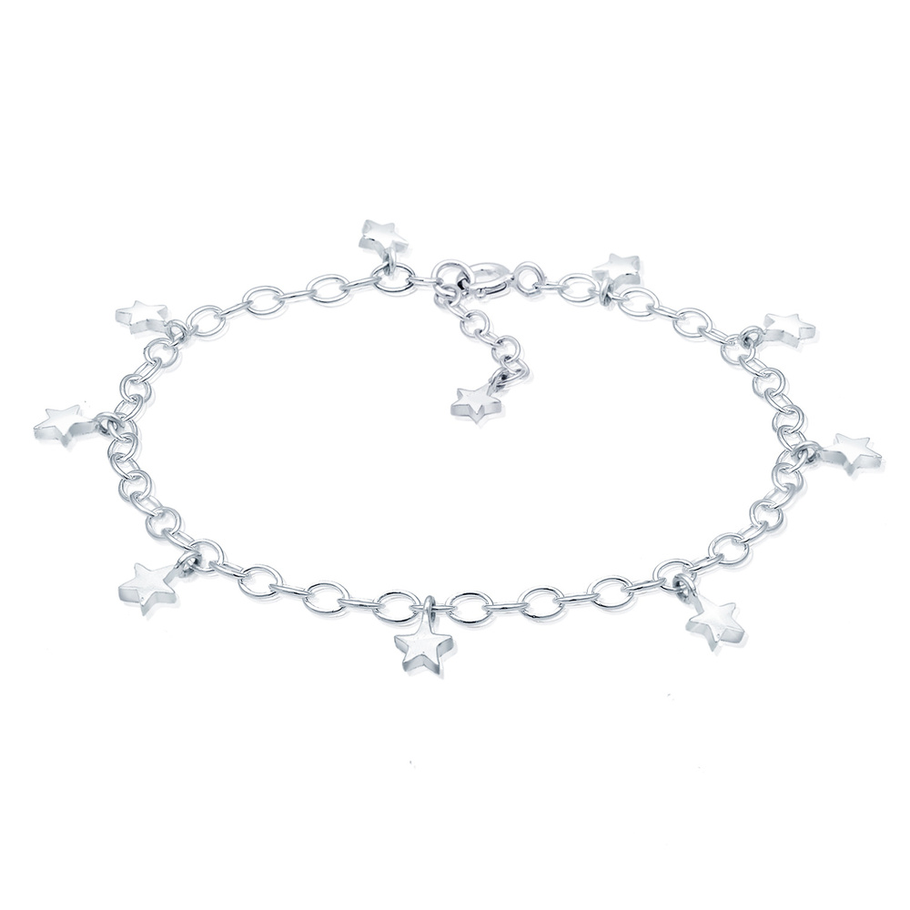 Elli Elli Bracelet Ankerkette Astro Stern Symbol Trend 925er Silber Bracelet