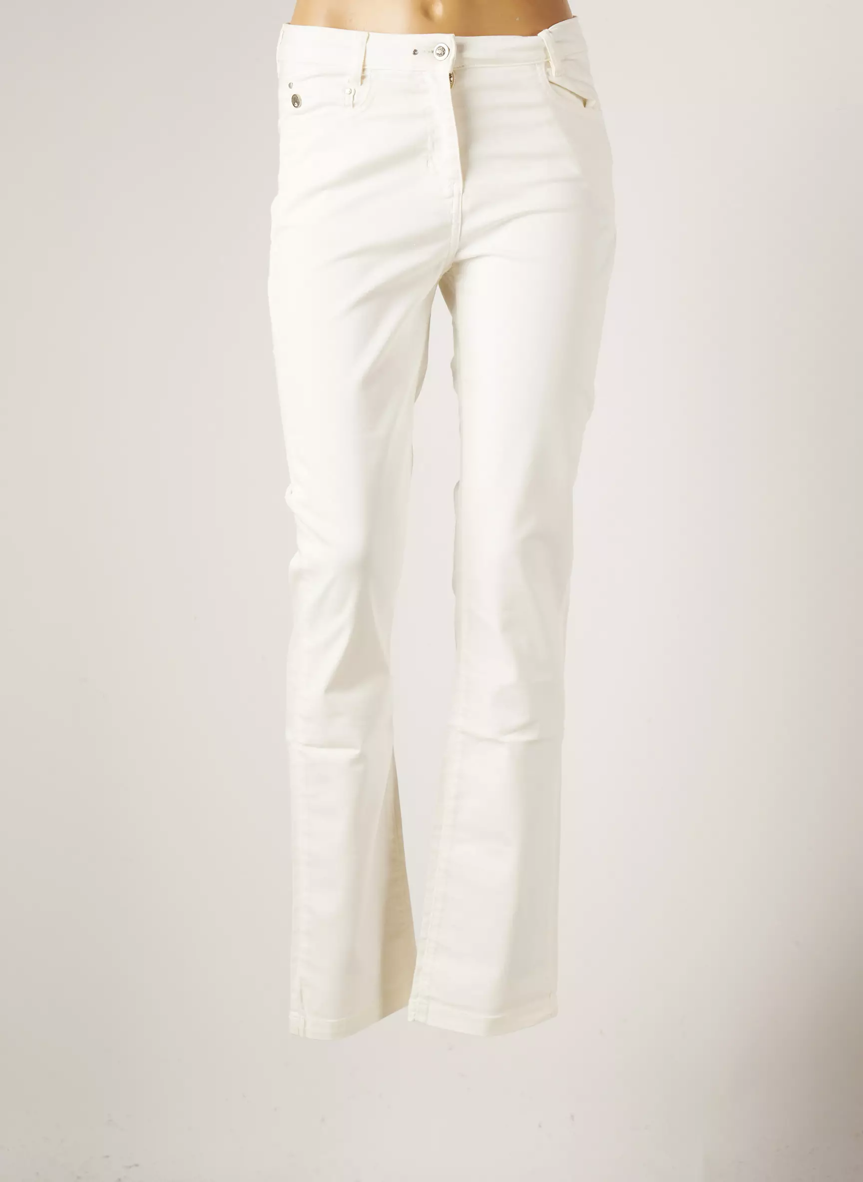 Julie Guerlande Pantalons Slim Femme couleur beige