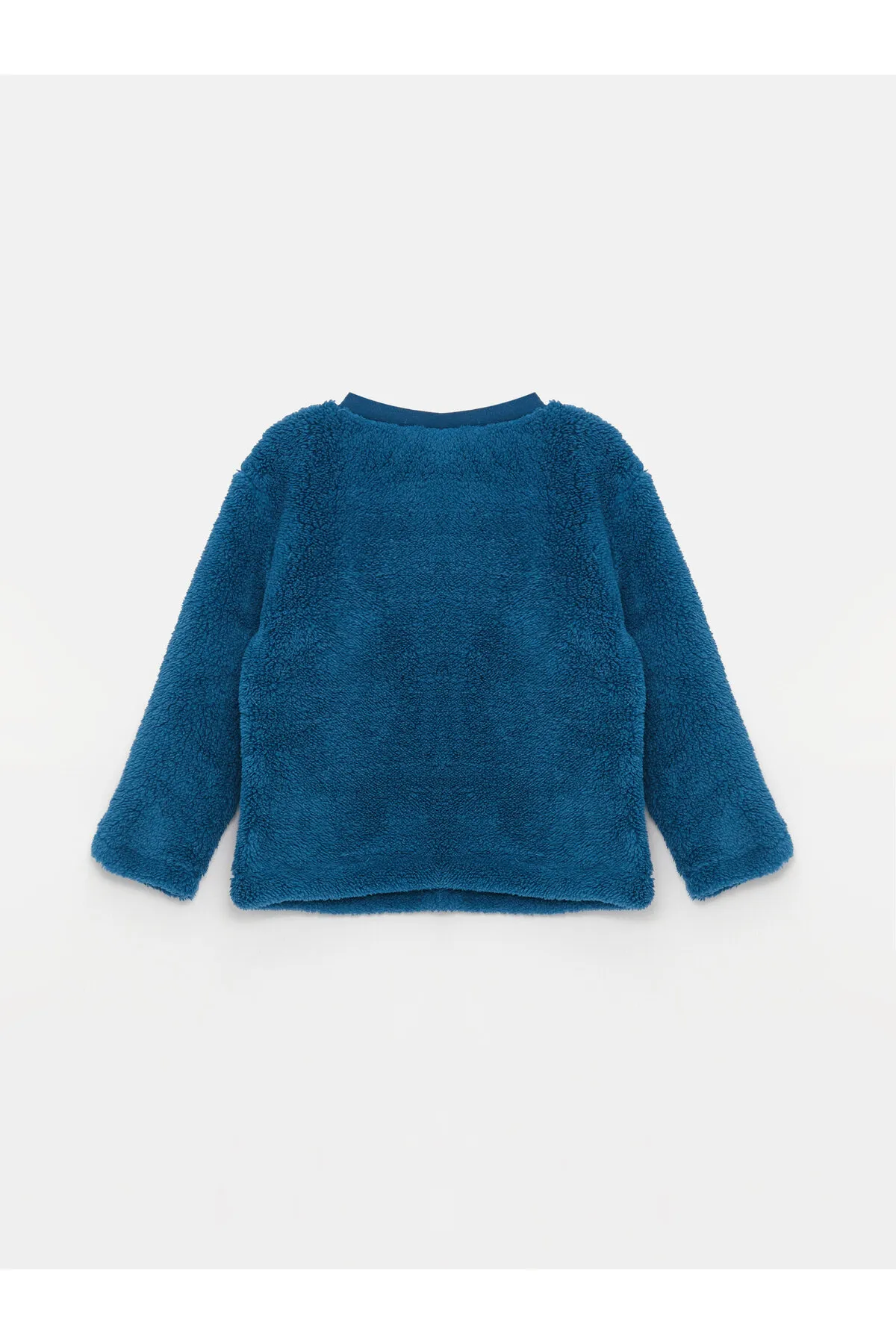 LC Waikiki  Langarm-Pyjama-Set für Jungen aus Plüsch mit Rundhalsausschnitt und Stickerei-Detail