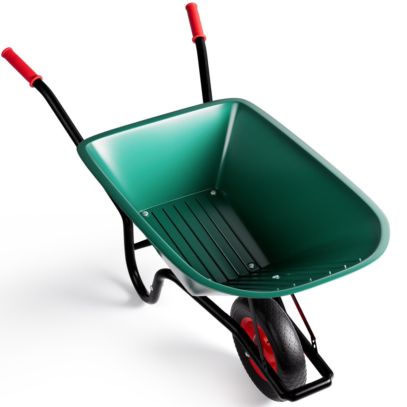 Gardebruk Schubkarre, 100 Liter Bauschubkarre Gartenschubkarre bis 150kg Belastbarkeit