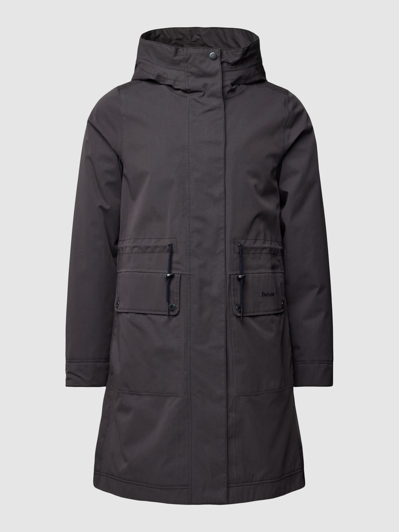 Jacke mit Kapuze Modell 'BOWLEES' in marineblau