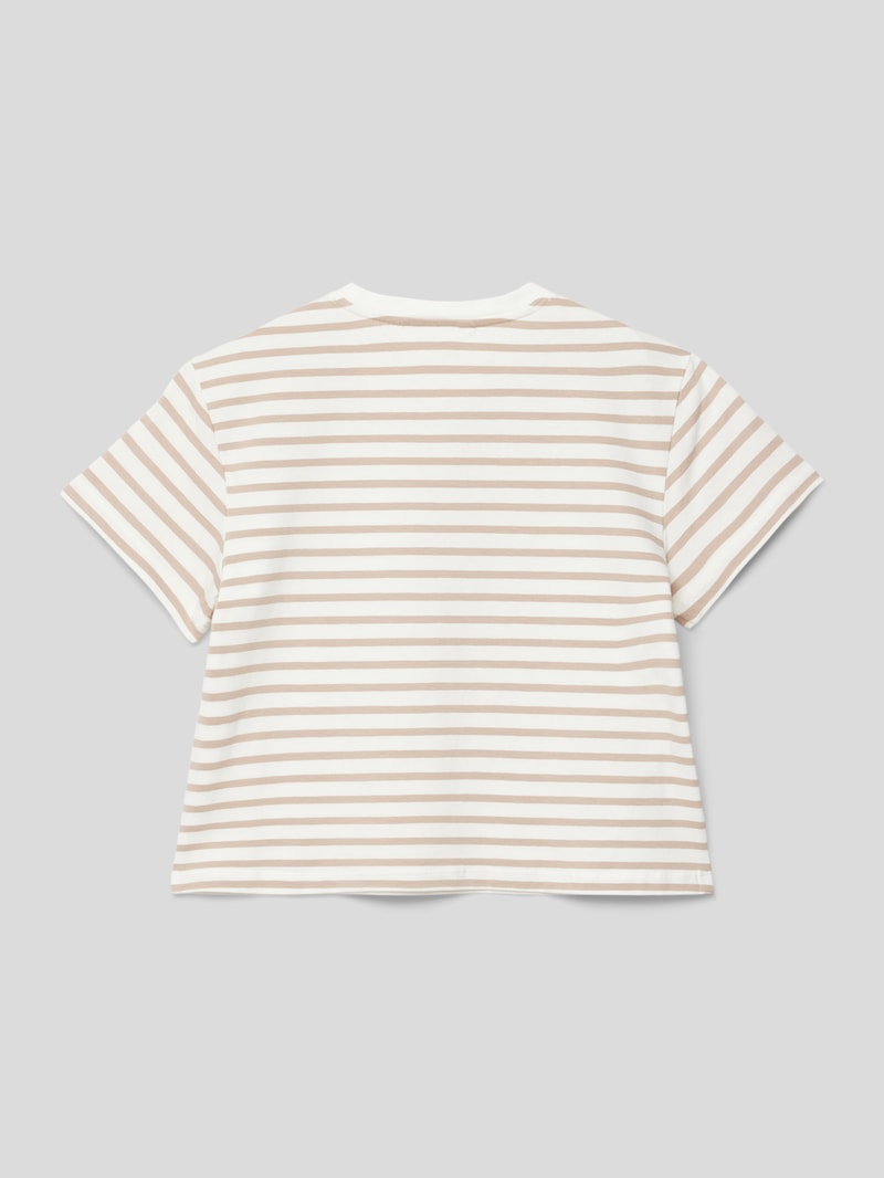 T-Shirt mit Streifenmuster Modell 'doha' in sand