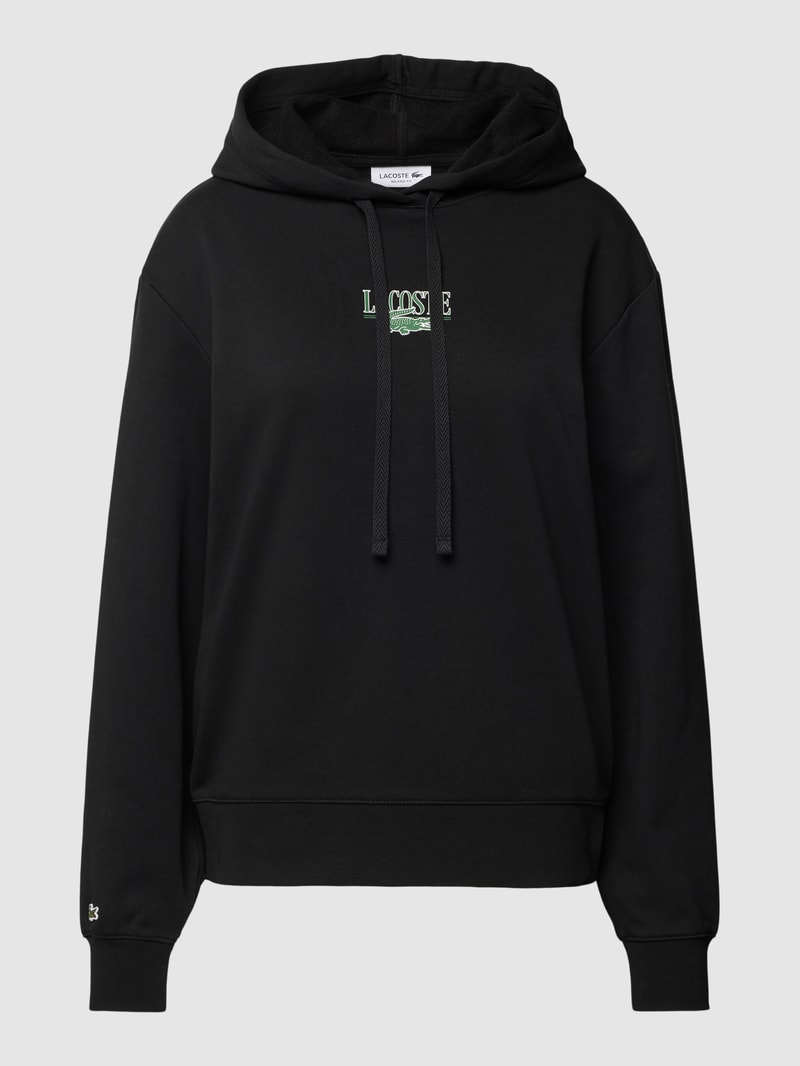 Hoodie mit Kapuze in schwarz