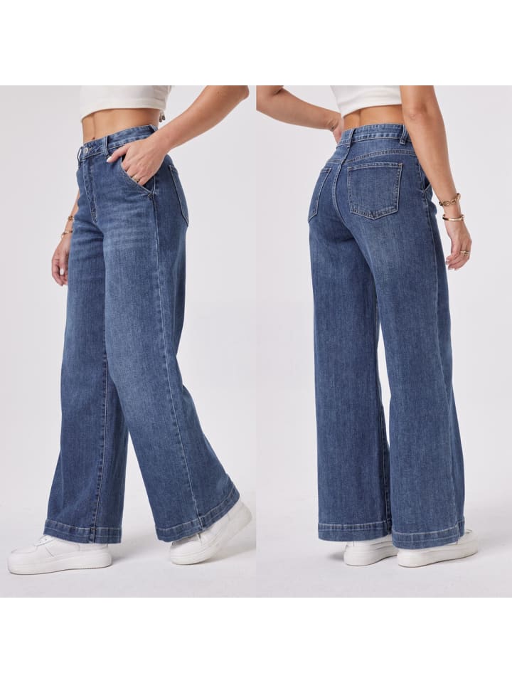 Ital-Design Jeans in Blau günstig kaufen XS