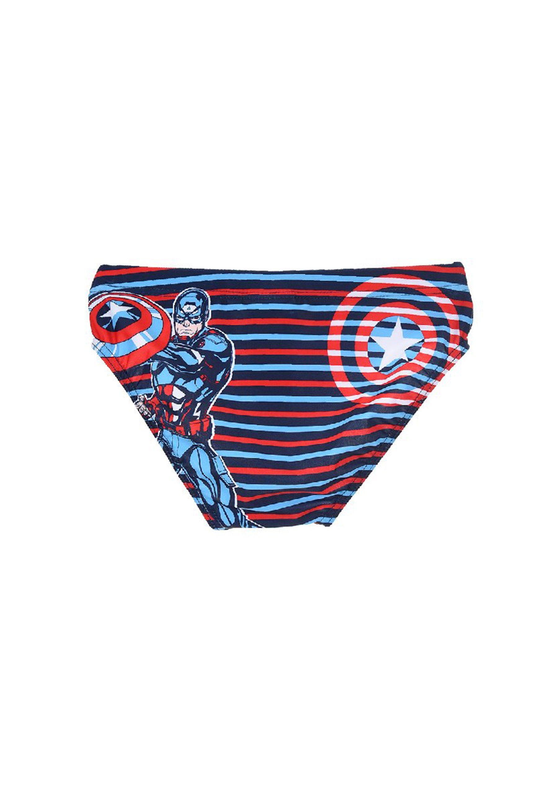 The AVENGERS Badehose Captain America Badehose Badeslip Blau