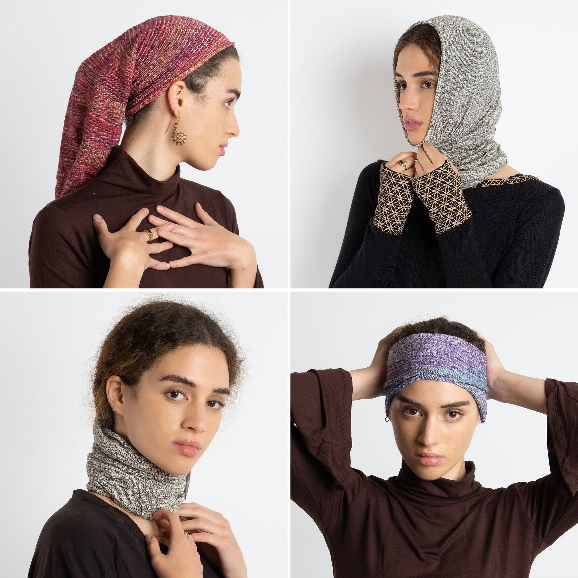 Guru-Shop Stirnband Magic Hairband, Dread Wrap, Schlauchschal,..