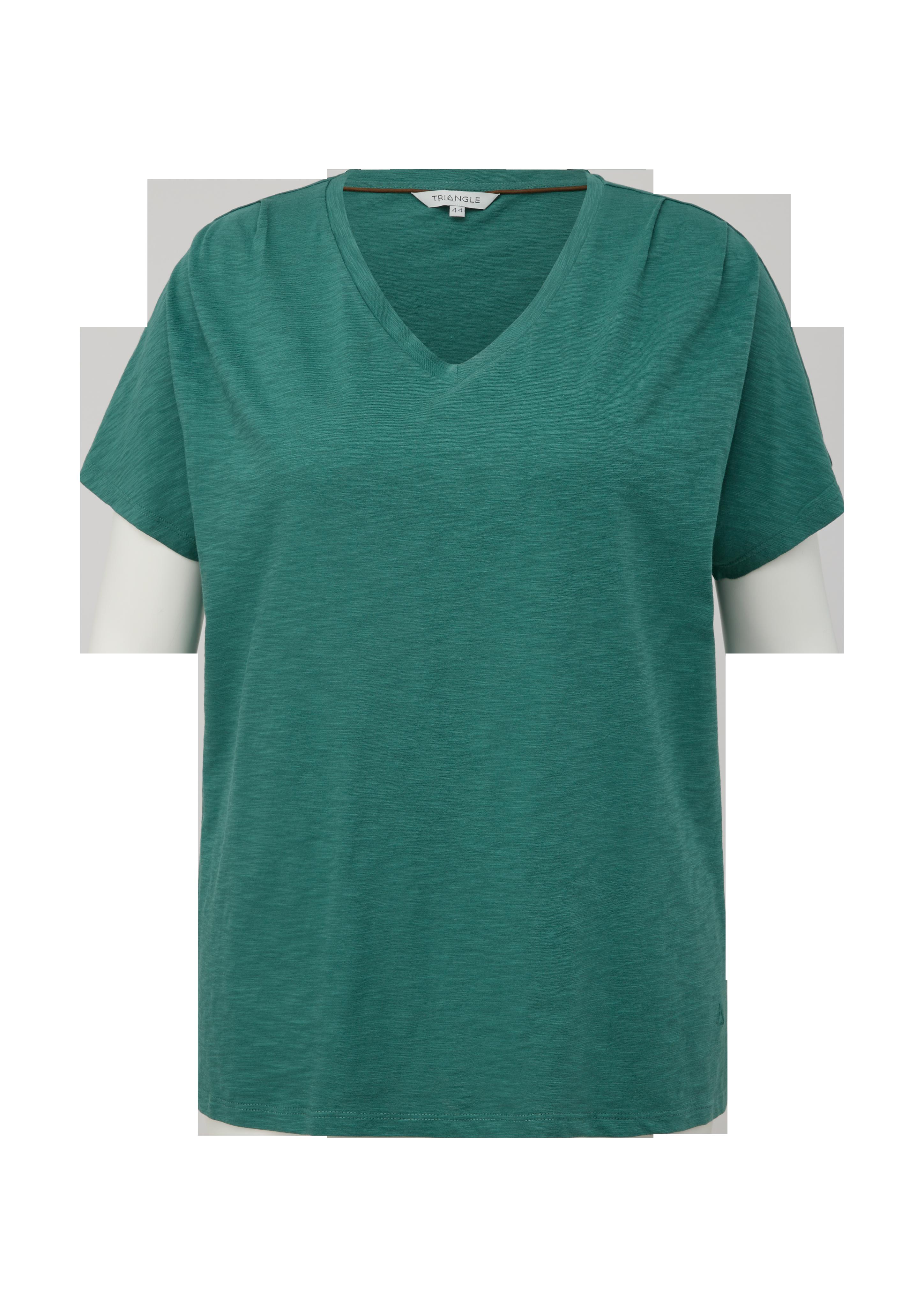 Baumwollshirt mit Falten-Detail  2131704-6590