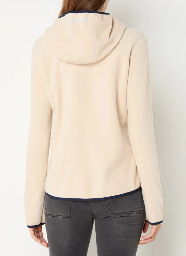 Ilse Jacobsen fleece cuddle jacket with hood and zip pockets