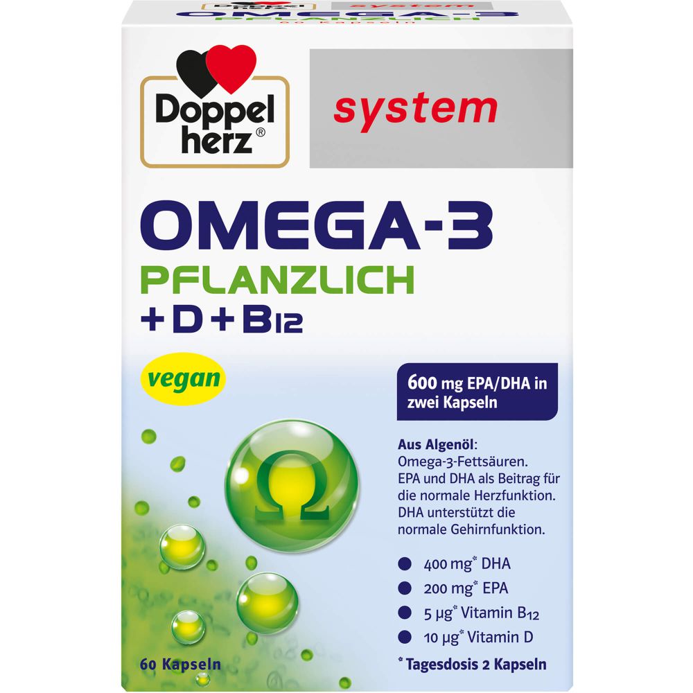 system Omega-3 Pflanzlich + D +B12