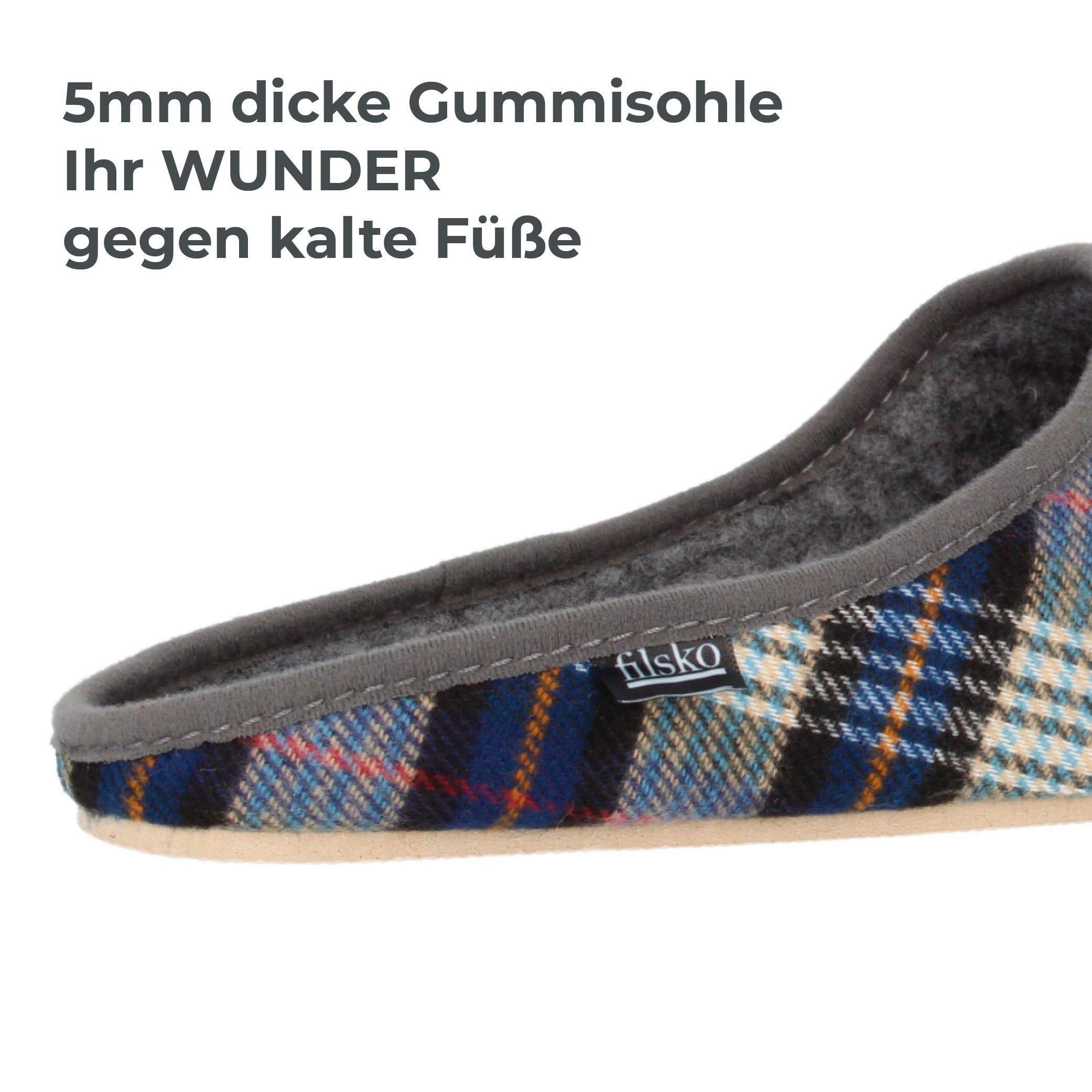 filsko Filzpantoffeln, Hausschuhe Herren, Hausschuhe Damen, federleicht & bequem nur 75g, 36 bis 48 EU, 5mm Gummisohle, Für jeden Fuß geeignet, Filzhausschuhe, Hausschuhe Kinder Mädchen Junge Hausschuh warme Hausschuhe, mit Gummisohle