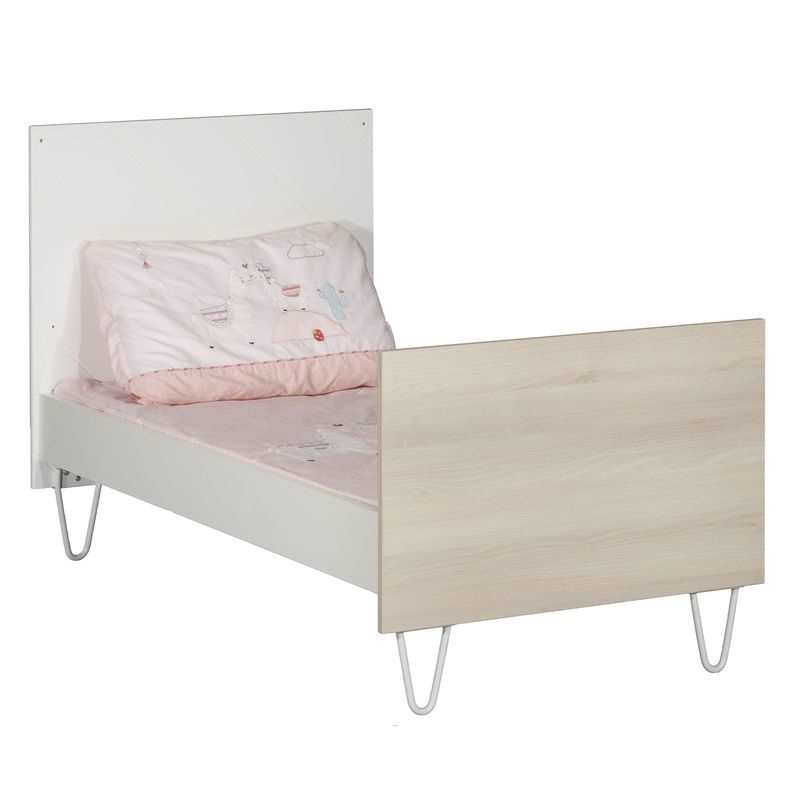 Lit bébé évolutif en lit junior Little big bed 140x70 Happy