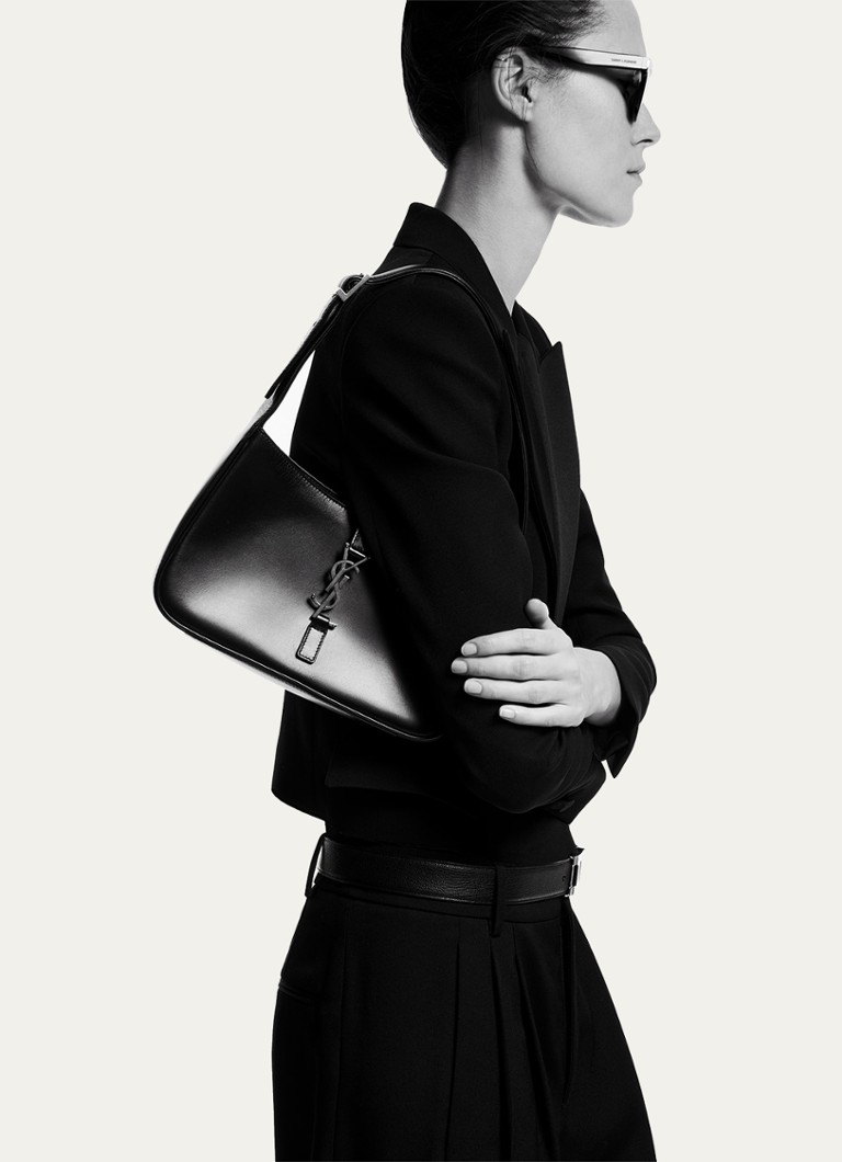 Τσάντα ώμου Saint Laurent Le 5 à 7 από δέρμα μοσχαριού