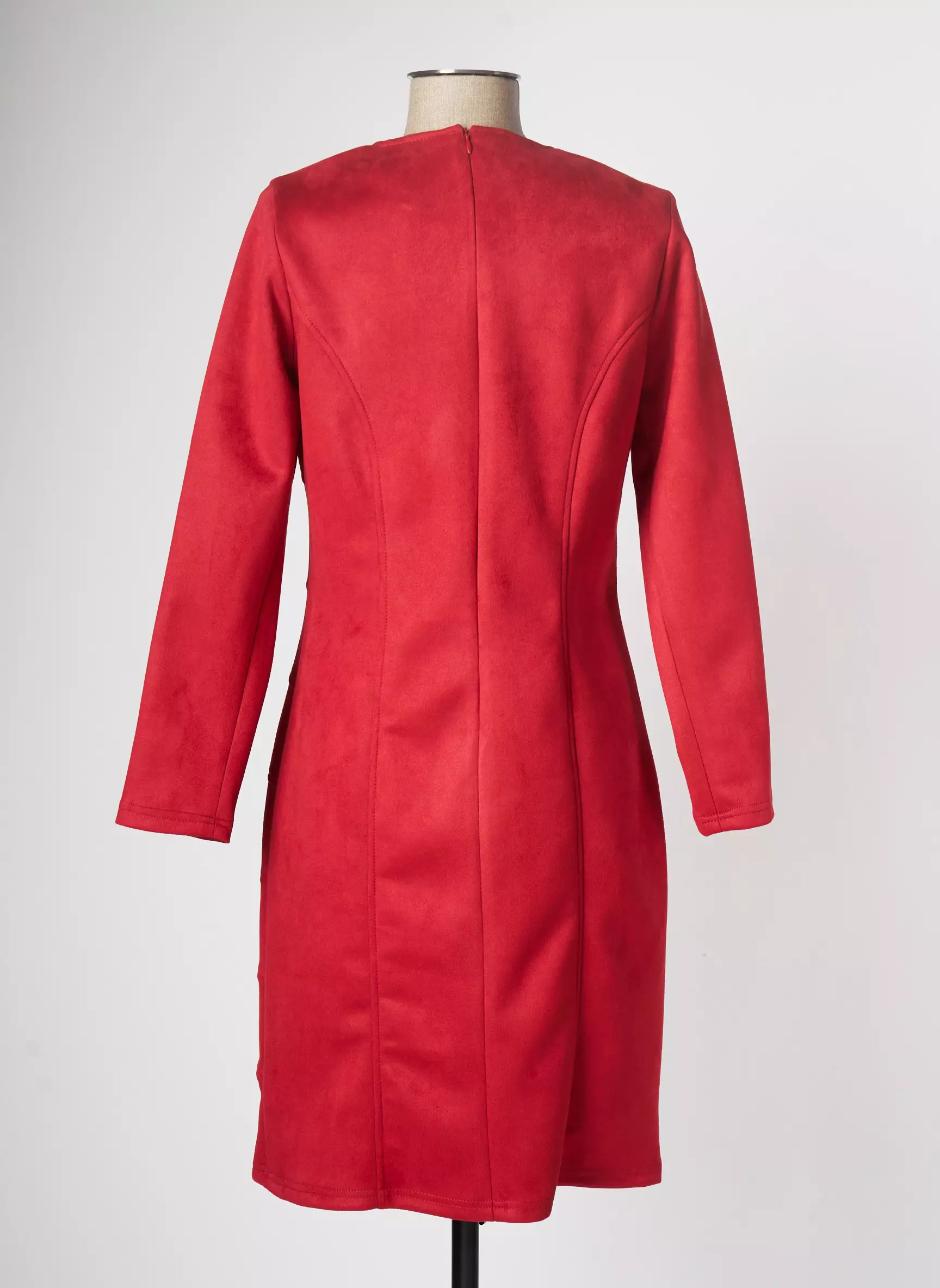 Meri Esca Robes Mi Longues Femme couleur rouge