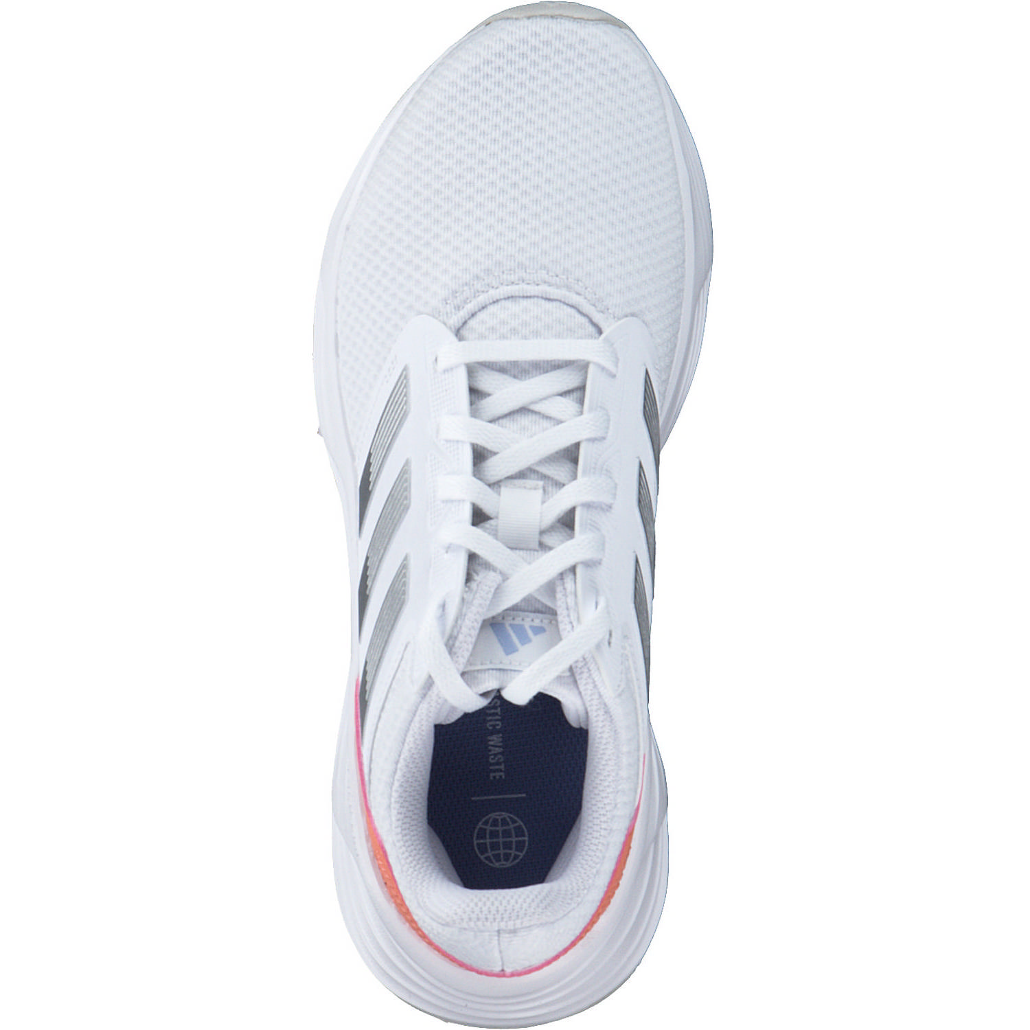 Adidas Galaxy 6 W, Sneakers Low, Damen, white/silver met/coral