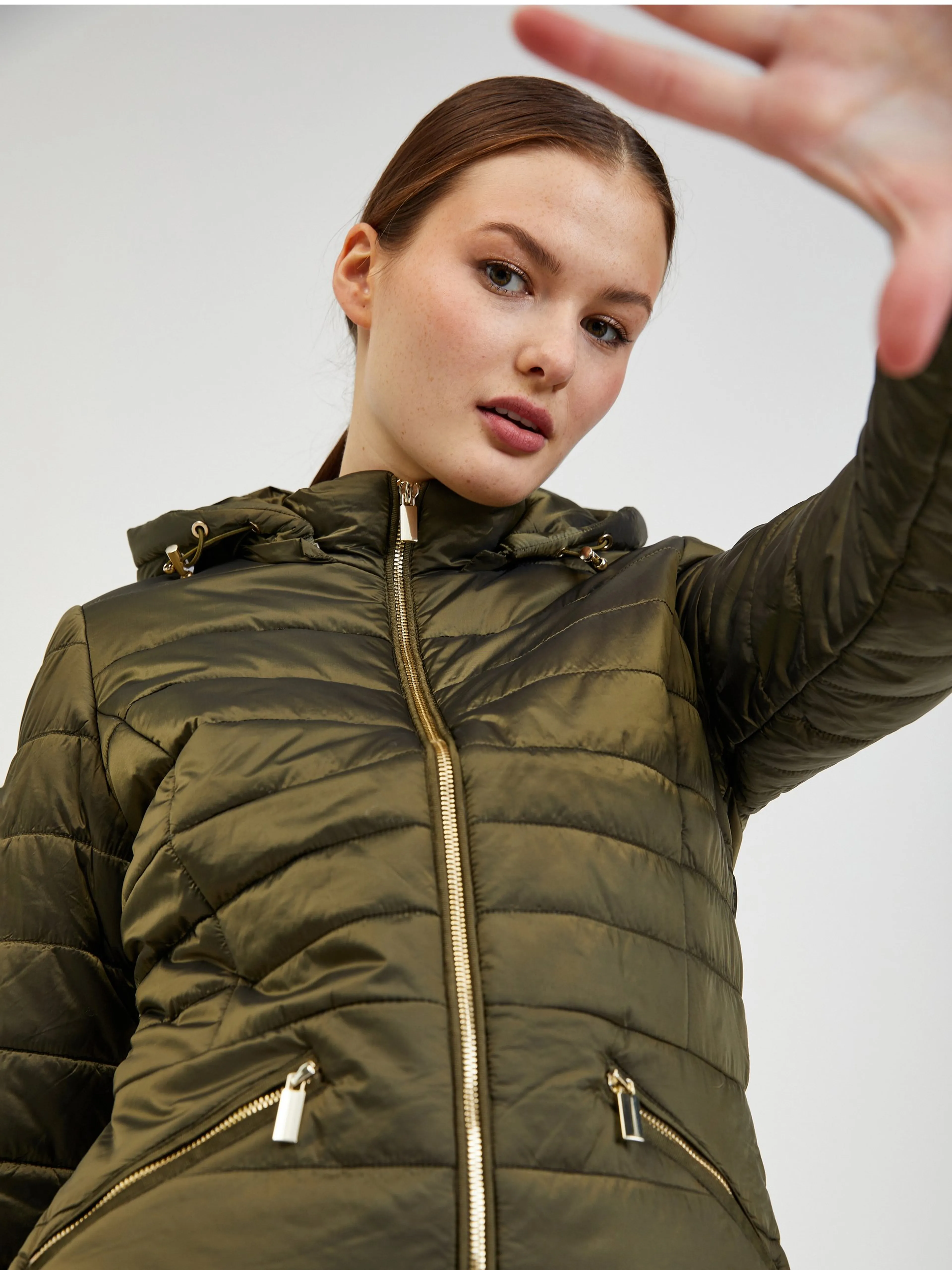 Khaki Damen Steppjacke Jacke ORSAY