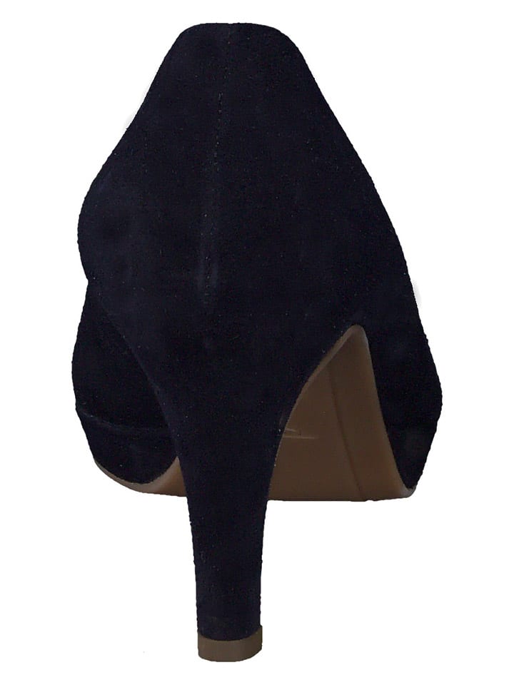 Paul Green Leder-Pumps in Dunkelblau günstig kaufen