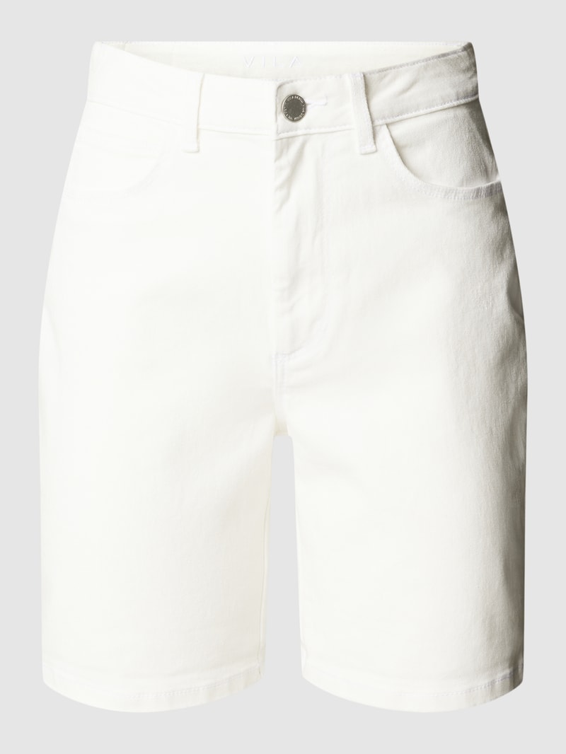 Shorts mit Label-Details Modell 'Vijo' in offwhite