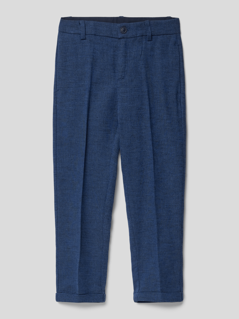 Hose mit Bügelfalten in marineblau