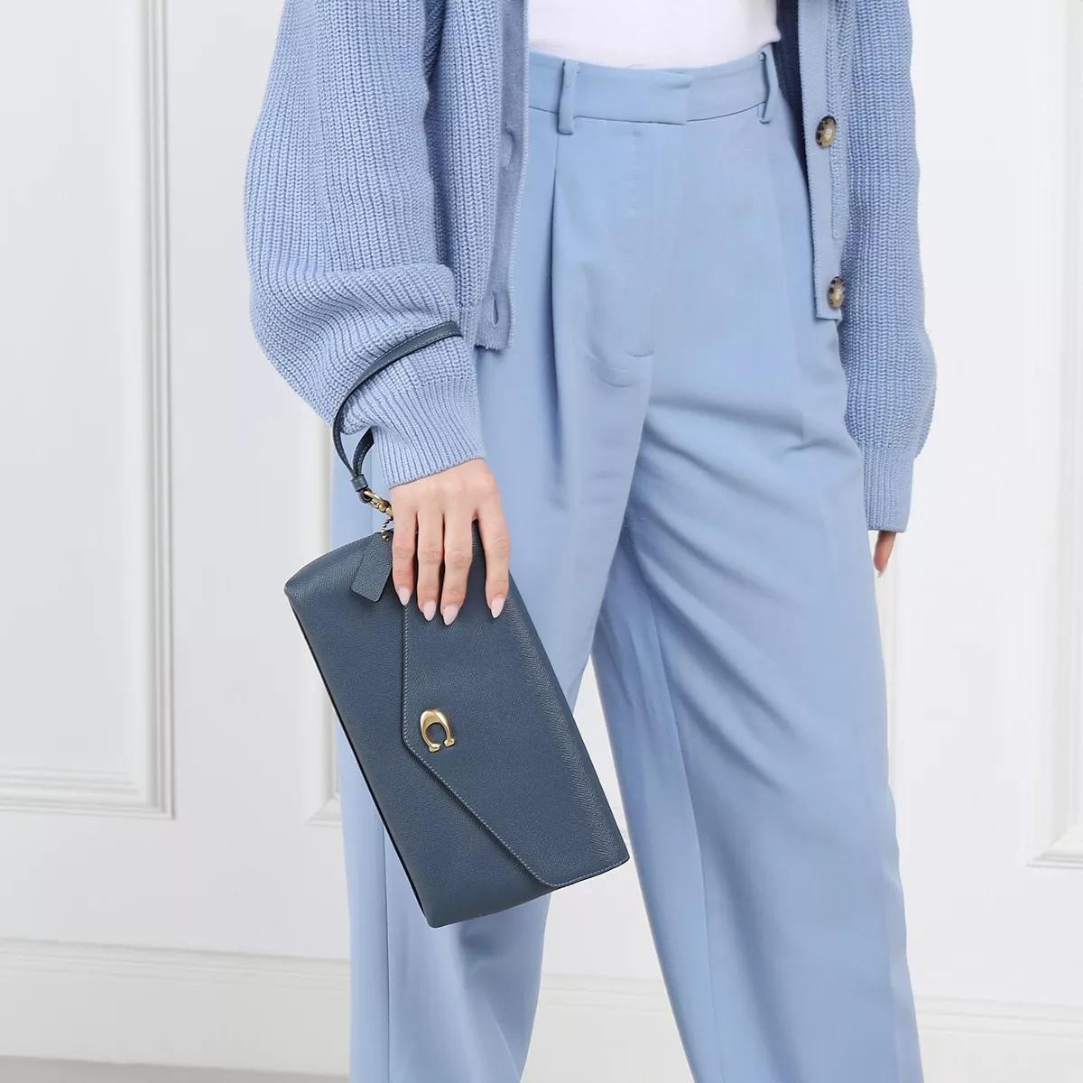 COACH Handtaschen blau Clutch