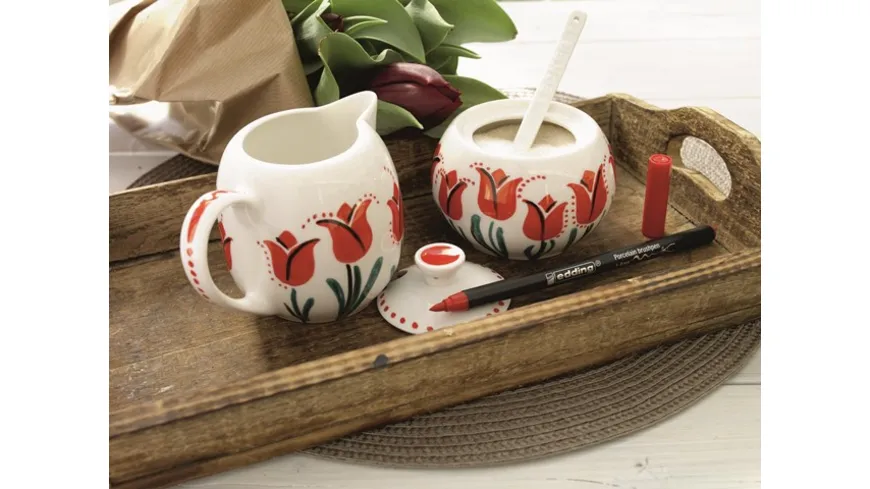 edding Porzellan-Pinselstift 4200 6er-Set family colour