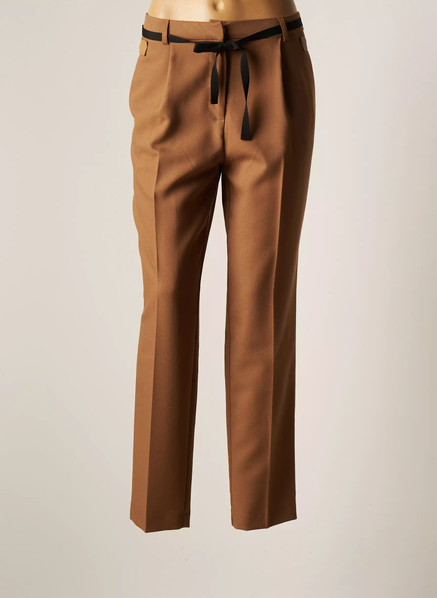 La Fee Maraboutee Pantalons Chino Femme couleur marron