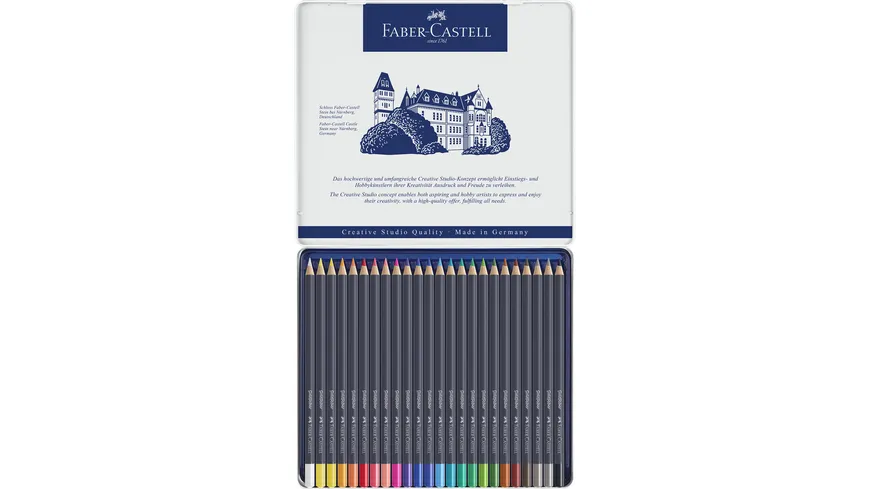 FABER-CASTELL  Farbstift Goldfaber 24-Metalletui