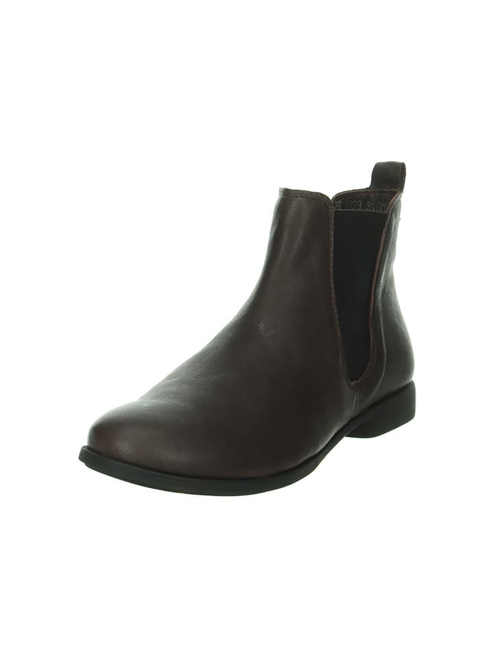 Think! Leder-Chelsea-Boots in Braun günstig kaufen