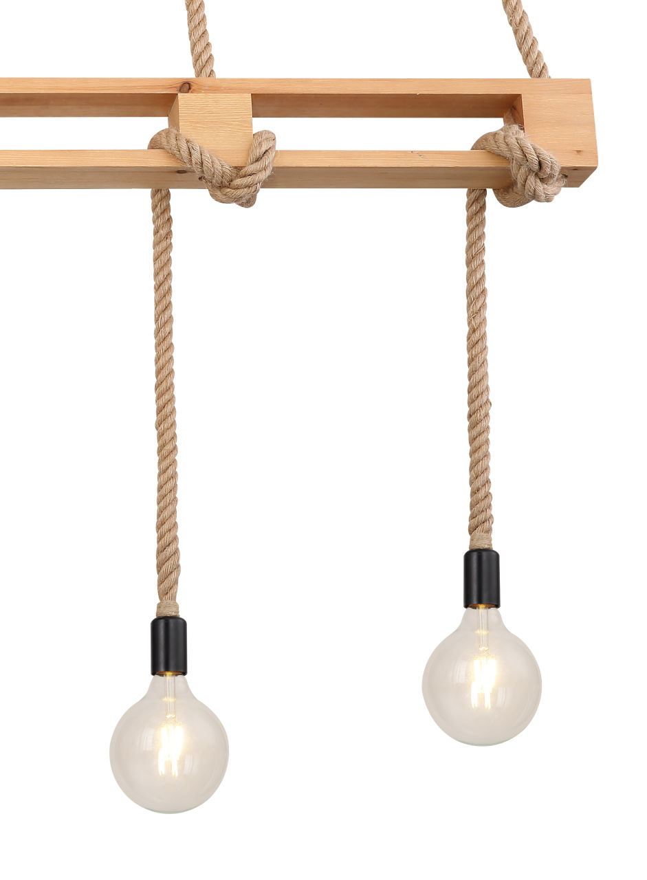 Globo Lighting - ULLEU - Hängeleuchte Metall schwarz, 4x E27