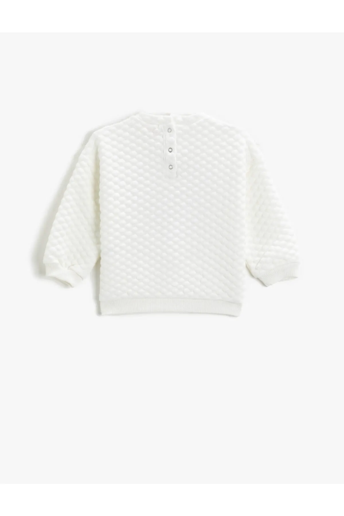 Koton  Plüschherz-Sweatshirt mit Rundhalsausschnitt