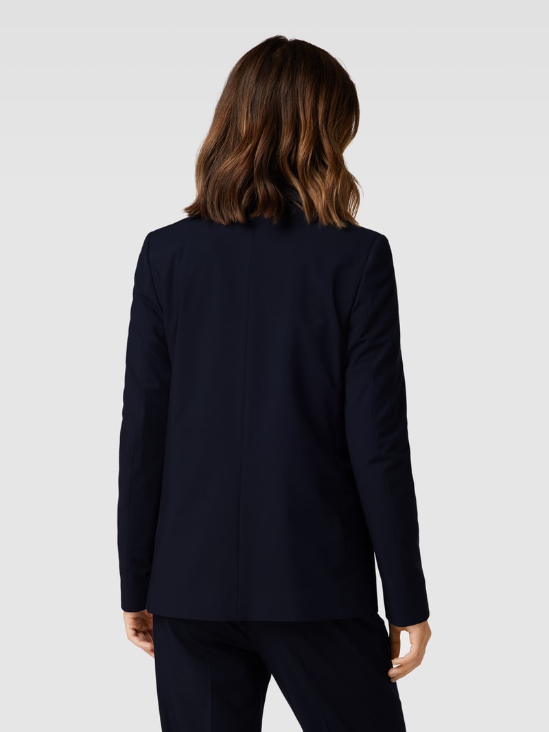 Blazer mit Reverskragen in marineblau