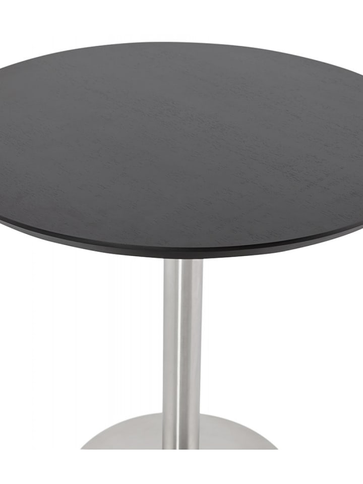 KADIMA DESIGN Esstisch Rund 90 cm Holz Metall | Industrial Stil in Schwarz günstig kaufen onesize