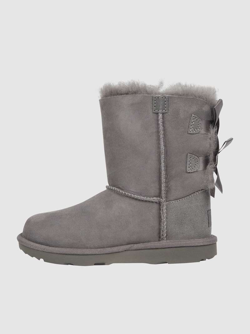 Stiefel mit Schleifen-Details Modell 'BAILEY' in hellgrau
