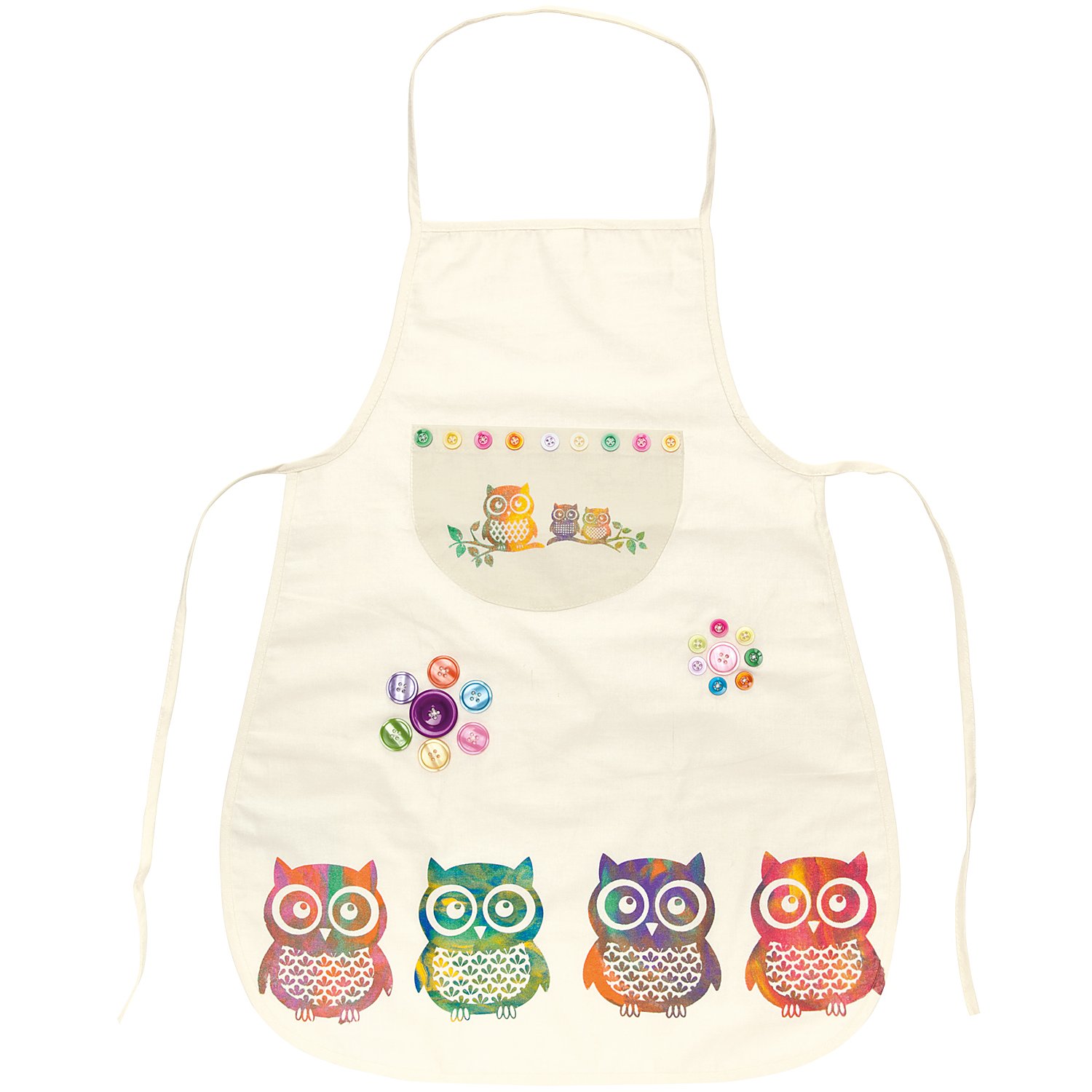 buttinette Kinderschürze, natur, 43 x 55 cm, 2 Stück